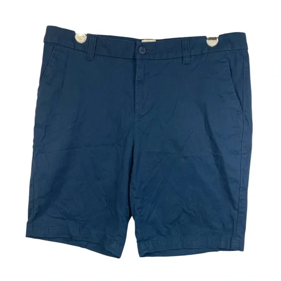 Magellan Outdoors Blue Flat Front Shorts Women’s Size 14 - Picture 1 of 4